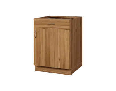 CS - 6DZ spodní skříňka, 1-dveřová, 1-zásuvková, pravá, 870x600x600, ořech světlý