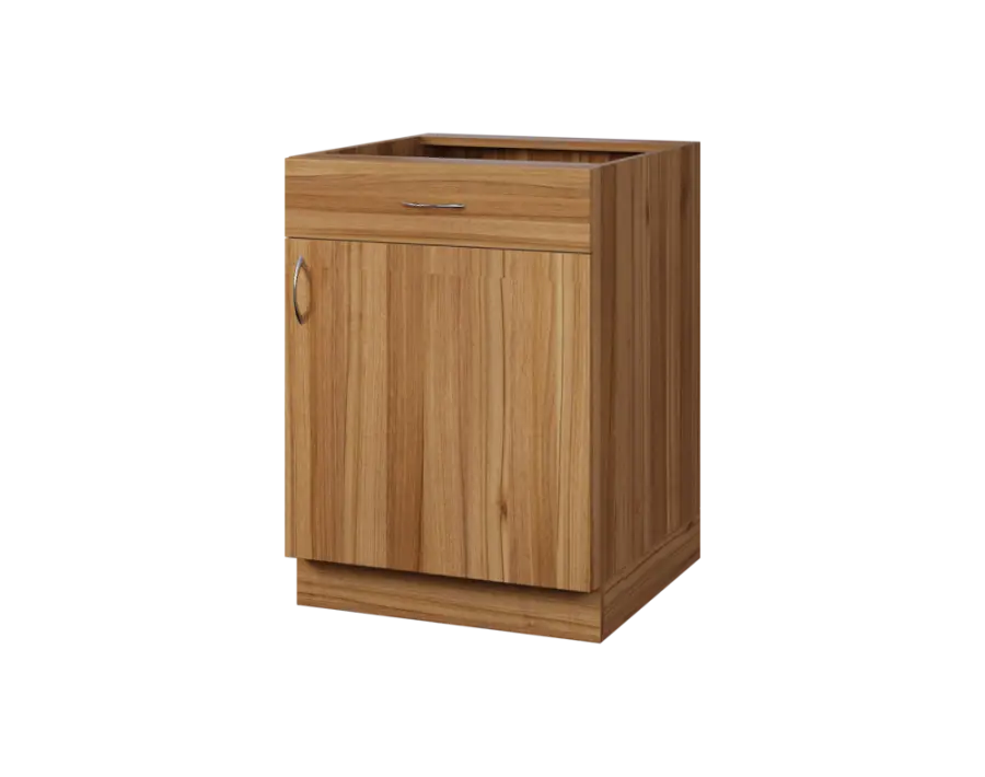 CS - 6DZ spodní skříňka, 1-dveřová, 1-zásuvková, pravá, 870x600x600, ořech světlý