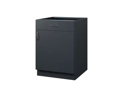 CS - 6DZ spodní skříňka, 1-dveřová, 1-zásuvková, pravá, 870x600x600, antracit