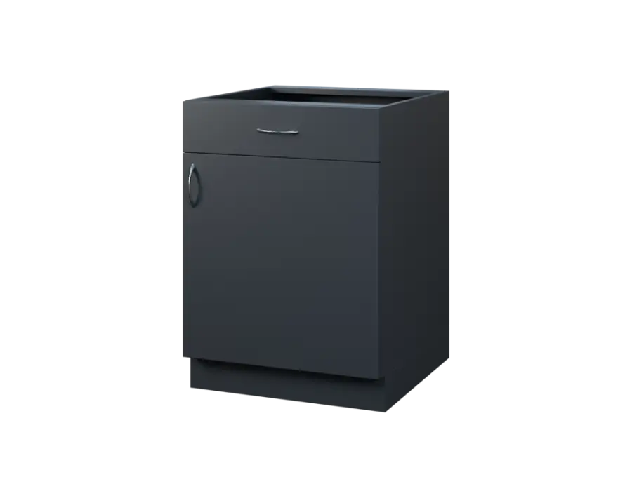 CS - 6DZ spodní skříňka, 1-dveřová, 1-zásuvková, pravá, 870x600x600, antracit