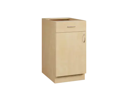 CS - 45DZ spodní skříňka, 1-dveřová, 1-zásuvková, levá, 870x450x600, bříza světlá