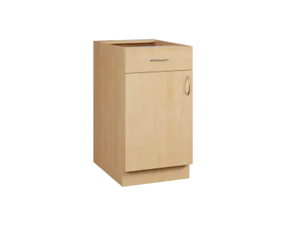 CS - 45DZ spodní skříňka, 1-dveřová, 1-zásuvková, levá, 870x450x600, javor horský