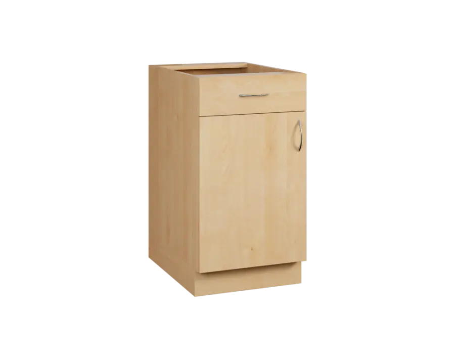 CS - 45DZ spodní skříňka, 1-dveřová, 1-zásuvková, levá, 870x450x600, javor horský