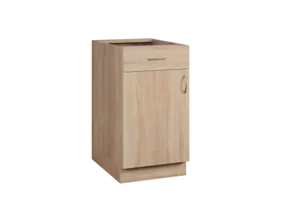 CS - 45DZ spodní skříňka, 1-dveřová, 1-zásuvková, levá, 870x450x600, dub bardolino