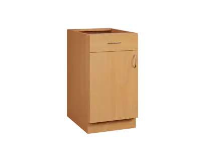 CS - 45DZ spodní skříňka, 1-dveřová, 1-zásuvková, levá, 870x450x600, buk royal