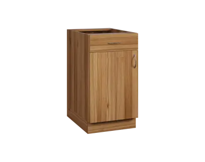 CS - 45DZ spodní skříňka, 1-dveřová, 1-zásuvková, levá, 870x450x600, ořech světlý