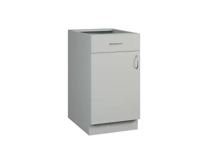 CS - 45DZ spodní skříňka, 1-dveřová, 1-zásuvková, levá, 870x450x600, šedá CS - 45DZ spodní skříňka, 1-dveřová, 1-zásuvková, levá, 870x450x600, šedá