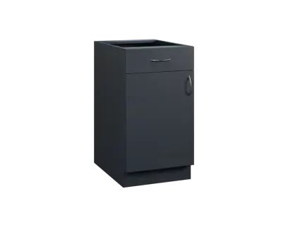 CS - 45DZ spodní skříňka, 1-dveřová, 1-zásuvková, levá, 870x450x600, antracit