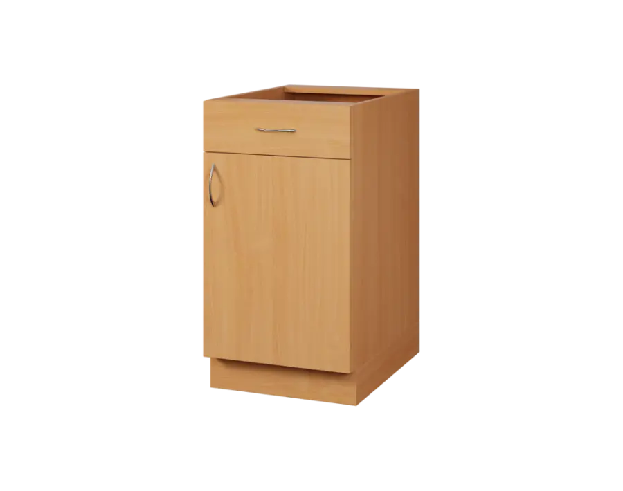 CS - 45DZ spodní skříňka, 1-dveřová, 1-zásuvková, pravá, 870x450x600, buk royal