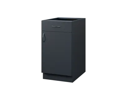 CS - 45DZ spodní skříňka, 1-dveřová, 1-zásuvková, pravá, 870x450x600, antracit