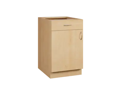 CS - 5DZ spodní skříňka, 1-dveřová, 1-zásuvková, levá, 870x500x600, javor horský