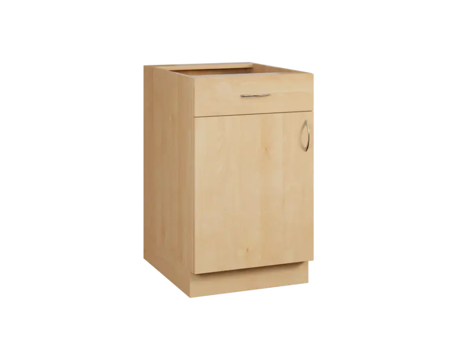 CS - 5DZ spodní skříňka, 1-dveřová, 1-zásuvková, levá, 870x500x600, javor horský