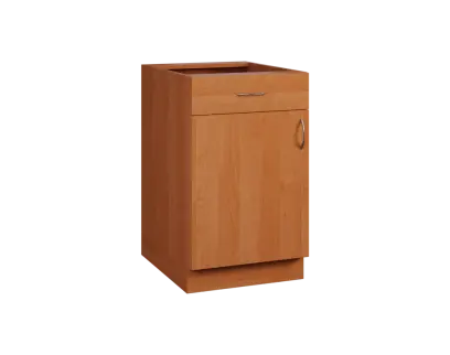 CS - 5DZ spodní skříňka, 1-dveřová, 1-zásuvková, levá, 870x500x600, olše jantar