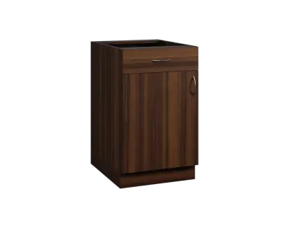 CS - 5DZ spodní skříňka, 1-dveřová, 1-zásuvková, levá, 870x500x600, ořech královský