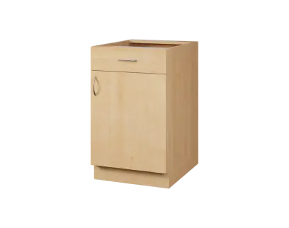 CS - 5DZ spodní skříňka, 1-dveřová, 1-zásuvková, pravá, 870x500x600, javor horský