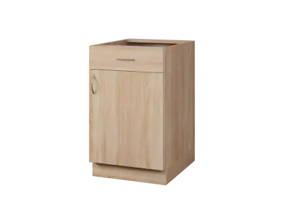 CS - 5DZ spodní skříňka, 1-dveřová, 1-zásuvková, pravá, 870x500x600, dub bardolino