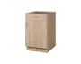 CS - 5DZ spodní skříňka, 1-dveřová, 1-zásuvková, pravá, 870x500x600, dub bardolino