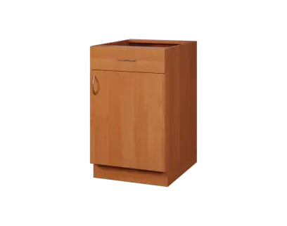 CS - 5DZ spodní skříňka, 1-dveřová, 1-zásuvková, pravá, 870x500x600, olše jantar