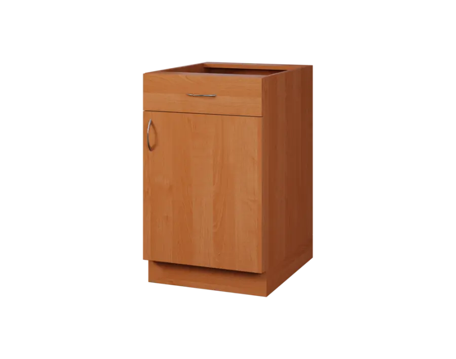 CS - 5DZ spodní skříňka, 1-dveřová, 1-zásuvková, pravá, 870x500x600, olše jantar