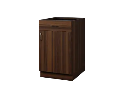 CS - 5DZ spodní skříňka, 1-dveřová, 1-zásuvková, pravá, 870x500x600, ořech královský