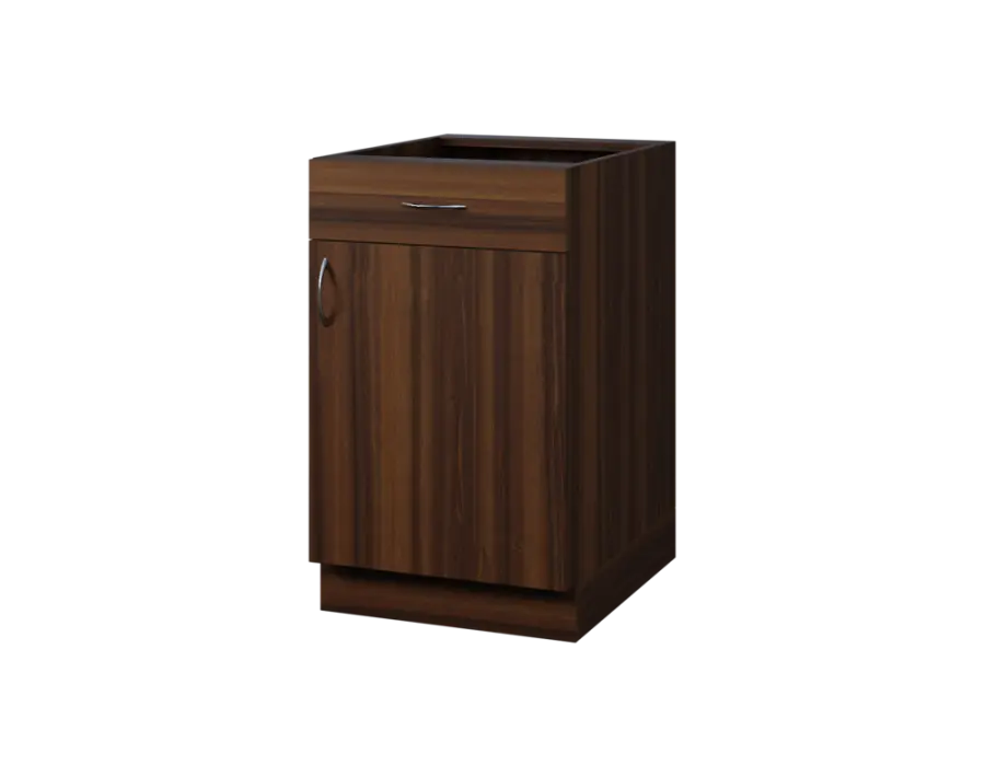 CS - 5DZ spodní skříňka, 1-dveřová, 1-zásuvková, pravá, 870x500x600, ořech královský