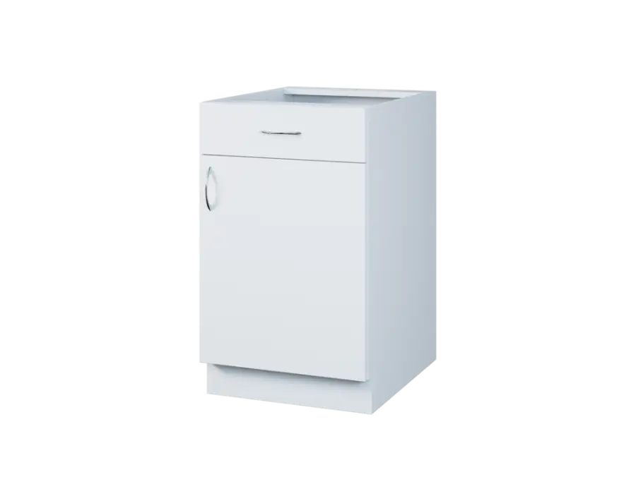 CS - 5DZ spodní skříňka, 1-dveřová, 1-zásuvková, pravá, 870x500x600, bílá