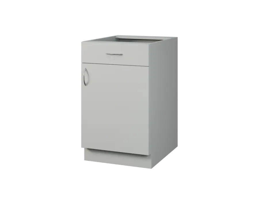 CS - 5DZ spodní skříňka, 1-dveřová, 1-zásuvková, pravá, 870x500x600, šedá