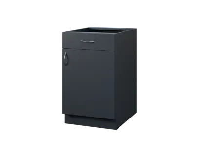 CS - 5DZ spodní skříňka, 1-dveřová, 1-zásuvková, pravá, 870x500x600, antracit