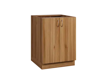 CS - 6D2 spodní skříňka, 2-dveřová, 870x600x600, ořech světlý