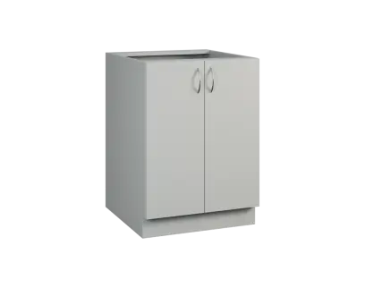 CS - 6D2 spodní skříňka, 2-dveřová, 870x600x600, šedá