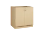 CS - 8D spodní skříňka, 2-dveřová, 870x800x600, bříza světlá