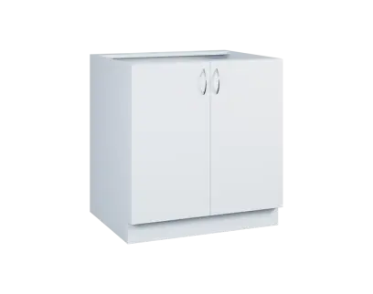 CS - 8D spodní skříňka, 2-dveřová, 870x800x600, bílá