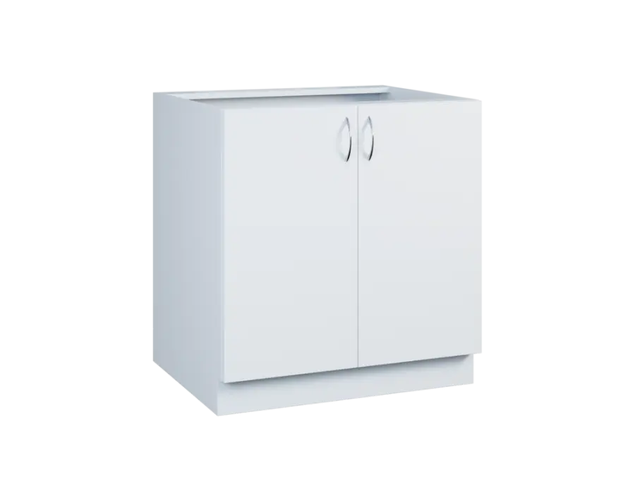 CS - 8D spodní skříňka, 2-dveřová, 870x800x600, bílá