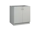 CS - 8D spodní skříňka, 2-dveřová, 870x800x600, šedá