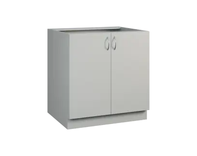 CS - 8D spodní skříňka, 2-dveřová, 870x800x600, šedá