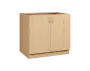 CS - 9D spodní skříňka, 2-dveřová, 870x900x600, javor horský