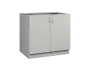CS - 9D spodní skříňka, 2-dveřová, 870x900x600, šedá
