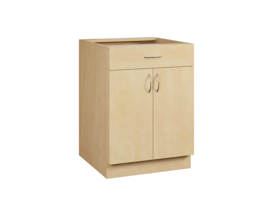 CS - 6D2Z spodní skříňka, 2-dveřová, 1-zásuvková, 870x600x600, bříza světlá