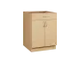 CS - 6D2Z spodní skříňka, 2-dveřová, 1-zásuvková, 870x600x600, javor horský