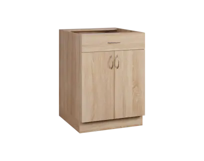 CS - 6D2Z spodní skříňka, 2-dveřová, 1-zásuvková, 870x600x600, dub bardolino