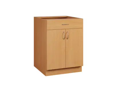 CS - 6D2Z spodní skříňka, 2-dveřová, 1-zásuvková, 870x600x600, buk royal