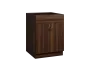 CS - 6D2Z spodní skříňka, 2-dveřová, 1-zásuvková, 870x600x600, ořech královský