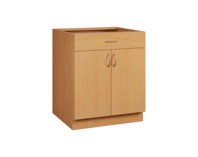 CS - 7DZ spodní skříňka, 2-dveřová, 1-zásuvková, 870x700x600, buk royal