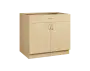 CS - 9DZ spodní skříňka, 2-dveřová, 1-zásuvková, 870x900x600, bříza světlá