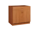 CS - 9DZ spodní skříňka, 2-dveřová, 1-zásuvková, 870x900x600, olše jantar