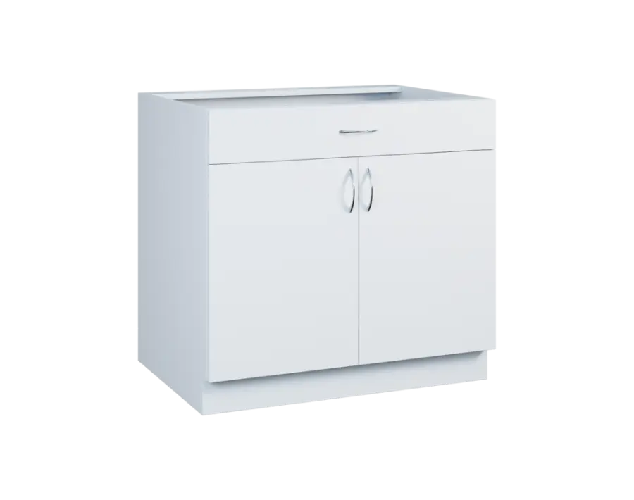 CS - 9DZ spodní skříňka, 2-dveřová, 1-zásuvková, 870x900x600, bílá