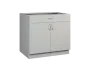 CS - 9DZ spodní skříňka, 2-dveřová, 1-zásuvková, 870x900x600, šedá