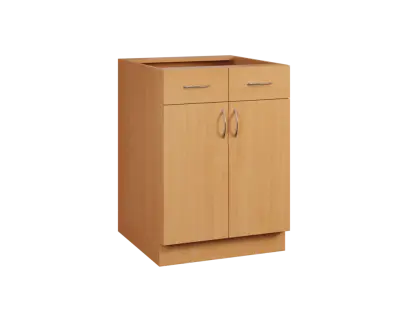 CS - 6DZ2 spodní skříňka, 2-dveřová, 2-zásuvková, 870x600x600, buk royal