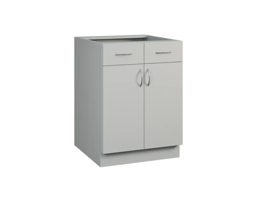 CS - 6DZ2 spodní skříňka, 2-dveřová, 2-zásuvková, 870x600x600, šedá