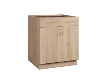 CS - 7DZ2 spodní skříňka, 2-dveřová, 2-zásuvková, 870x700x600, dub bardolino